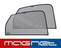 Ford C-Max (2003-2007) комплект бескрепёжныx защитных экранов Chiko magnet, задние боковые (Стандарт)