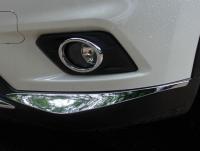 Nissan X-Trail (14–) Молдинги переднего бампера, хром