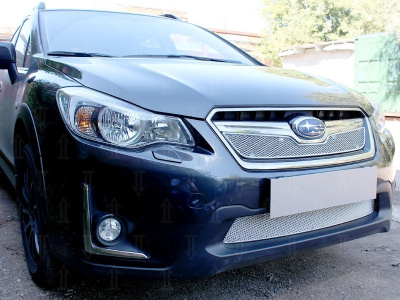 Subaru XV (16–) Защита радиатора Premium, хром, верх